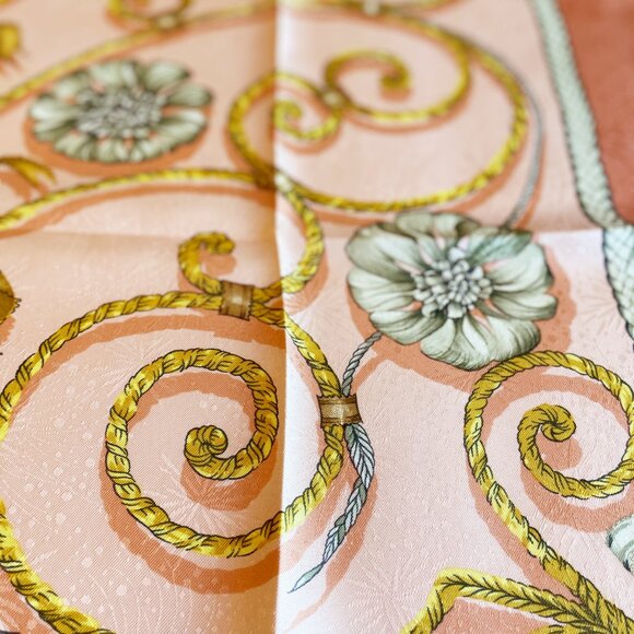 Vintage Hermès Silk Scarf "Jouvence" by Leïla Menchari - Picture 7 of 15